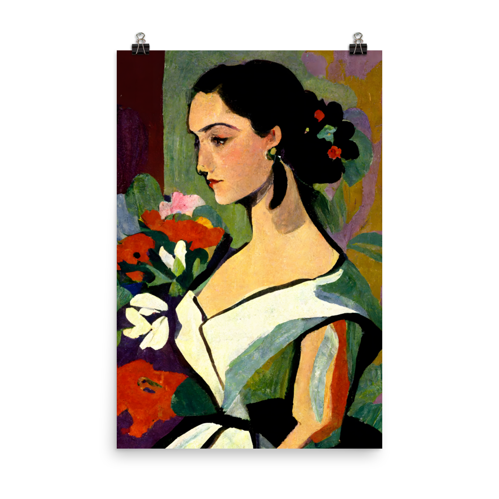 Radiant Muse: A Matisse-inspired Lady