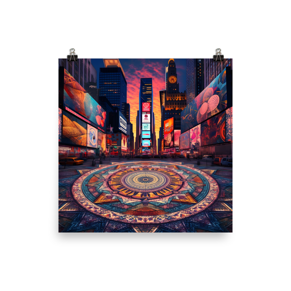 Mandalic Metropolis: Times Square X Mandalas