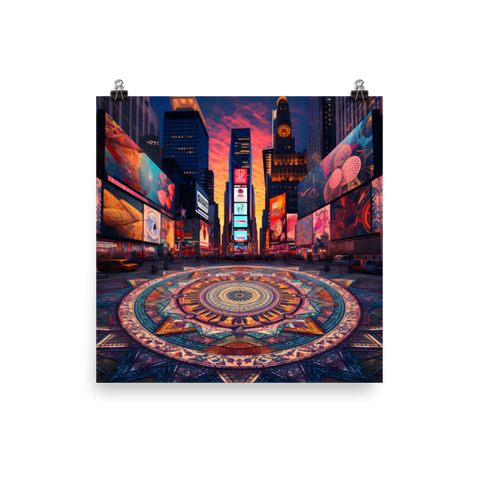 Mandalic Metropolis: Times Square X Mandalas