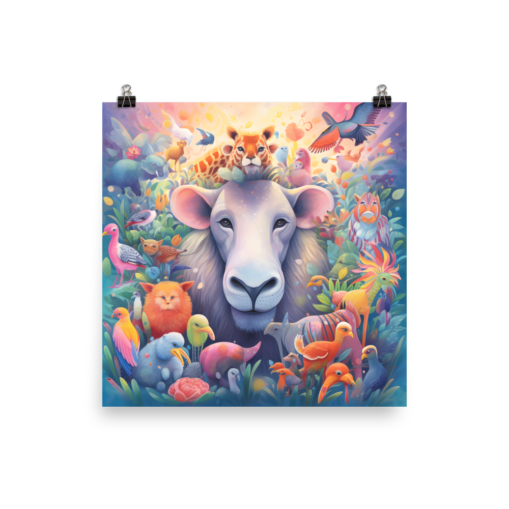 Nature's Symphony: Vibrant Animal-Themed Art