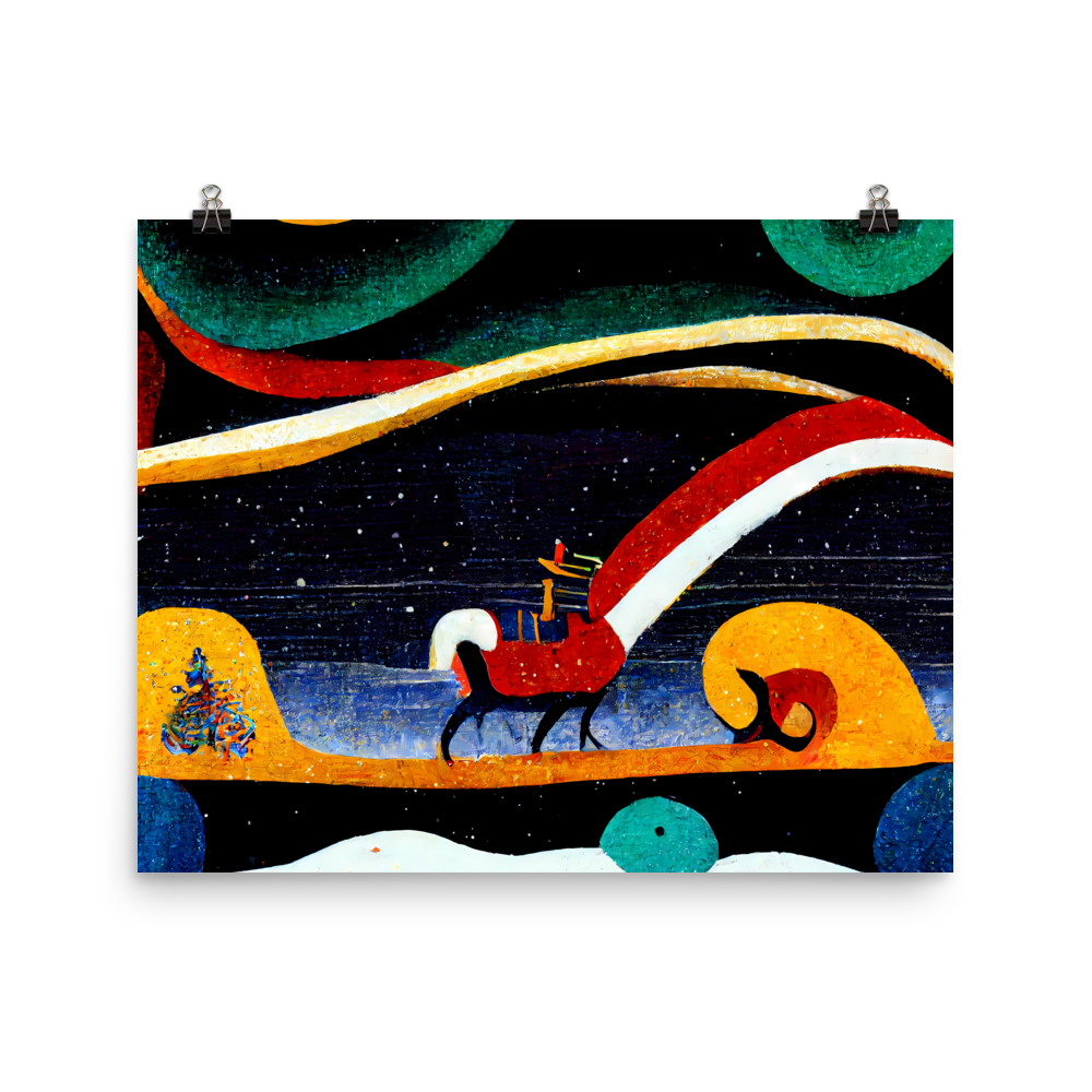 Festive Radiance: Vibrant Reindeer