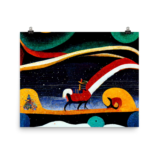 Festive Radiance: Vibrant Reindeer