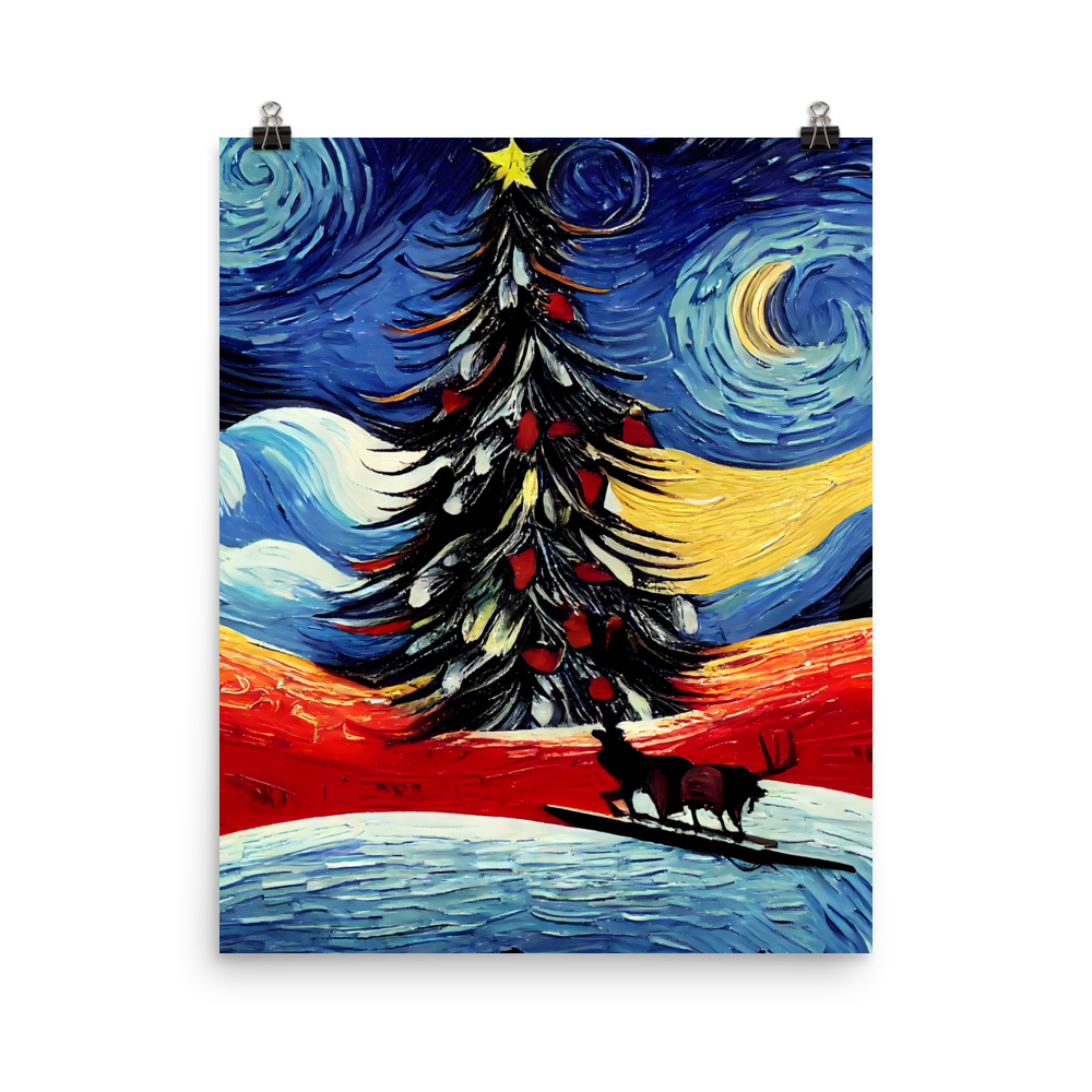 Starry Christmas: Van Gogh Inspired Christmas Tree