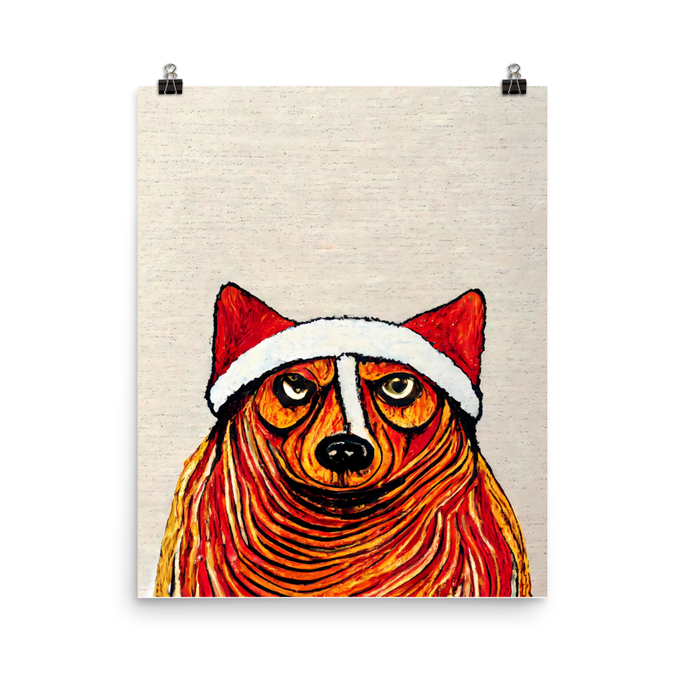 Festive Fox: Edvard Munch Inspired Animal Art