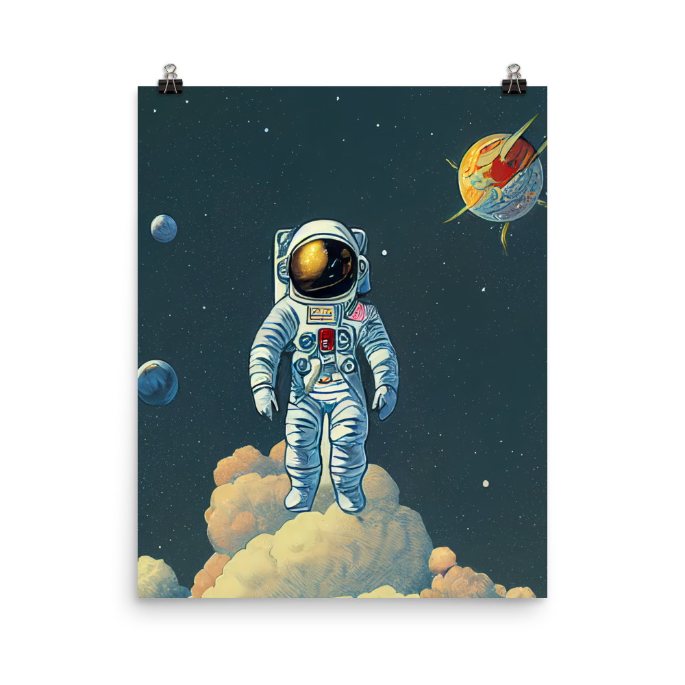 Beyond the Stars: Spaceman Art Piece