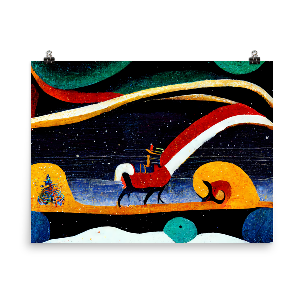 Festive Radiance: Vibrant Reindeer