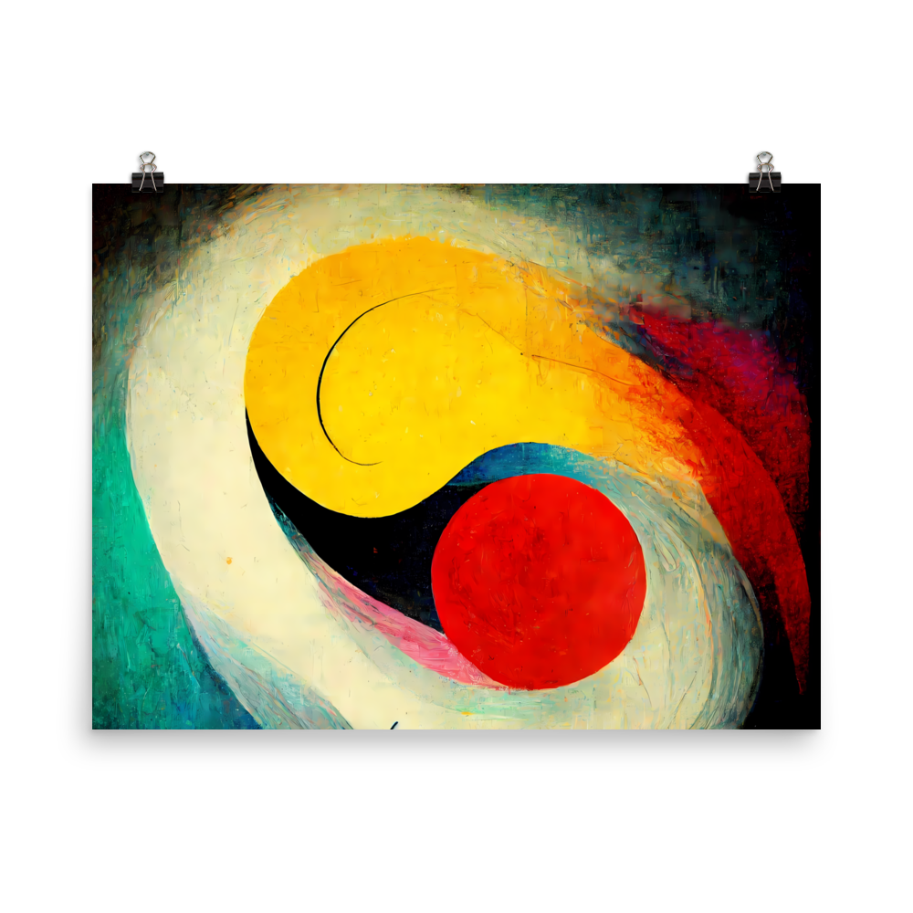 Radiant Symphony: Vibrant Abstract Canvas Art Masterpiece