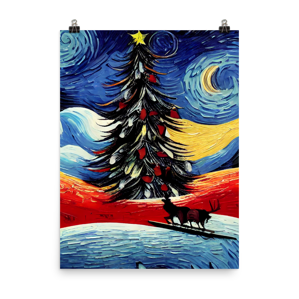 Starry Christmas: Van Gogh Inspired Christmas Tree