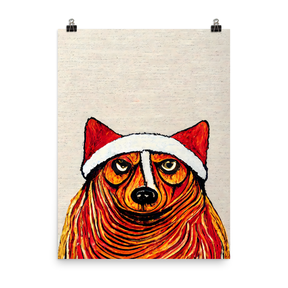 Festive Fox: Edvard Munch Inspired Animal Art