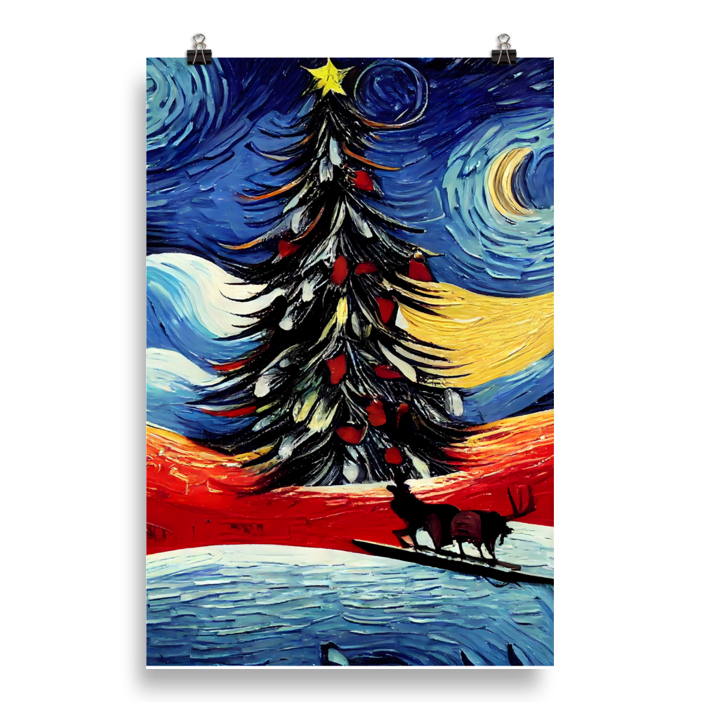 Starry Christmas: Van Gogh Inspired Christmas Tree