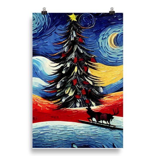 Starry Christmas: Van Gogh Inspired Christmas Tree