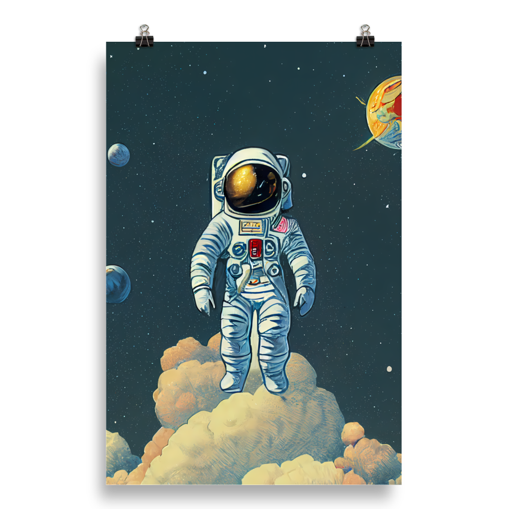 Beyond the Stars: Spaceman Art Piece