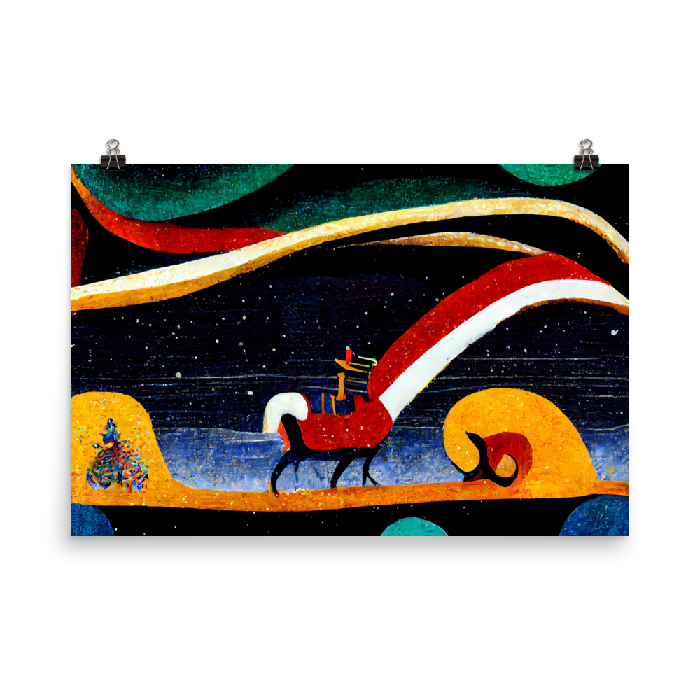 Festive Radiance: Vibrant Reindeer