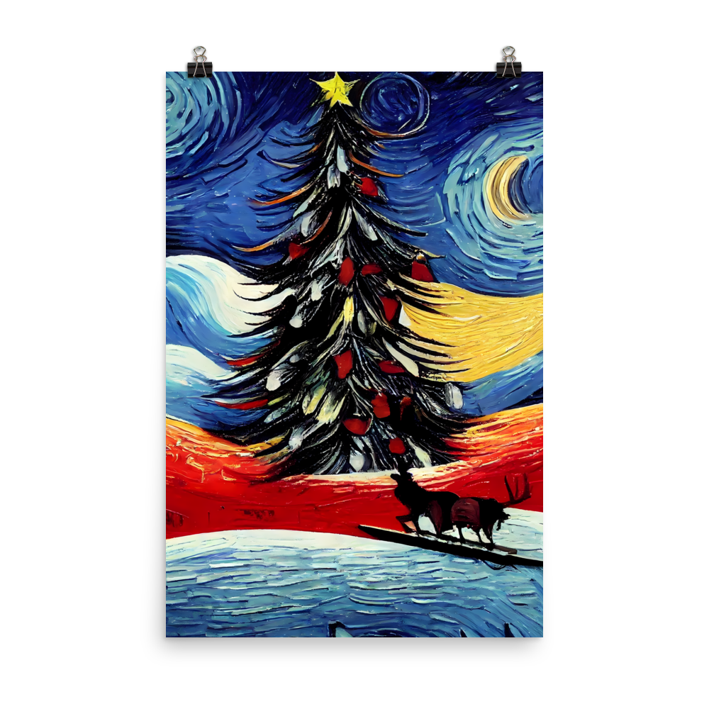 Starry Christmas: Van Gogh Inspired Christmas Tree